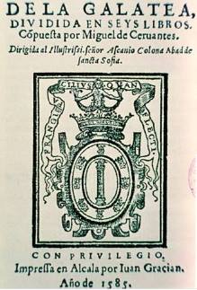 1ª Edición de La Galatea. Biblioteca Nacional de Madrid