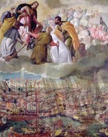 La Batalla de Lepanto.