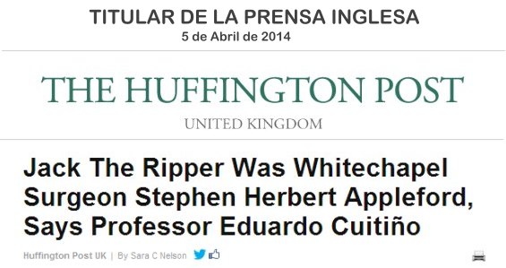 Titular de Huffington Post Sobre Eduardo Cuitiño.