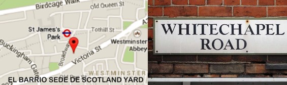El barrio sede de Scotland Yard.