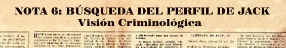 Jack el destripador - Nota 6